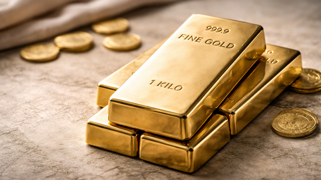 Zlate palice in zlati kovanci