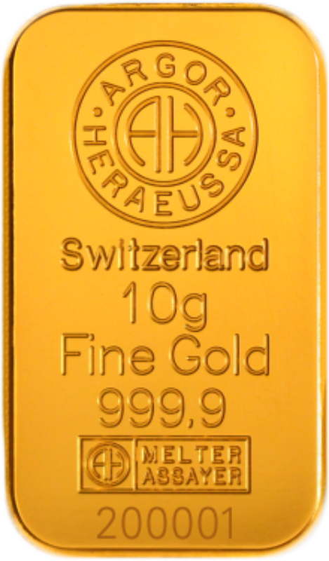 Zlata palica Argor-Heraeus 10 g