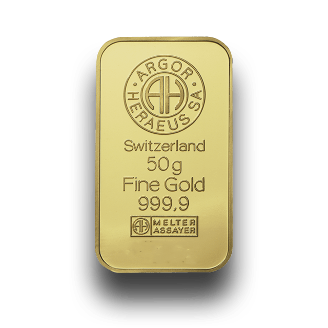 Zlata palica Argor-Heraeus 50 g