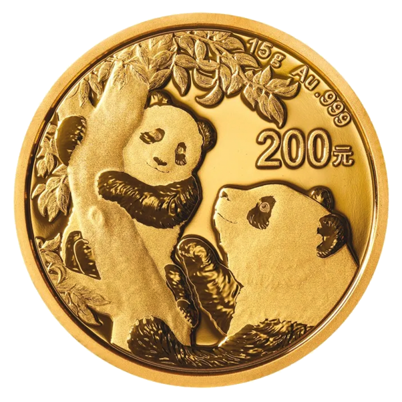 Zlatnik Panda 15 g 2021