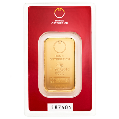 Zlata palica Austrian Mint 20 g