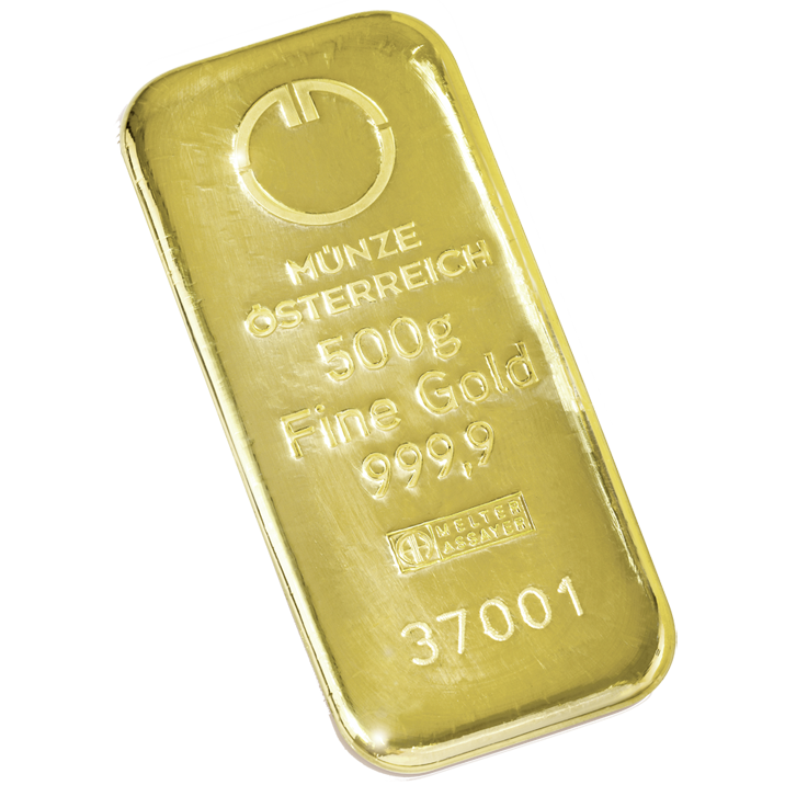 Zlata palica Austrian Mint 500 g
