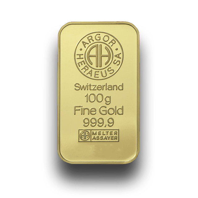 Zlata palica Argor-Heraeus 100 g